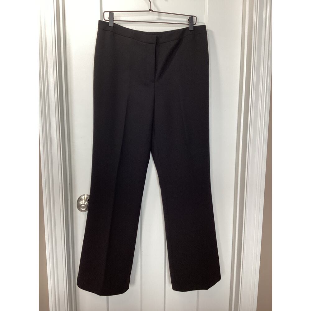 Tahari Black Wide-Leg Dress Pants